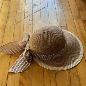 David and young Tan Sun Hat with Bow